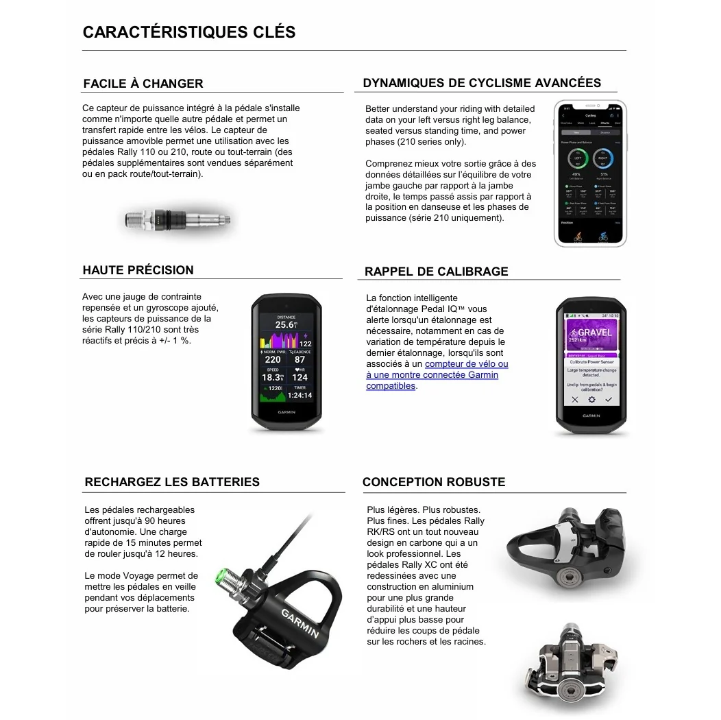Pédales Capteur de Puissance GARMIN RALLY RS 110 – Image 6