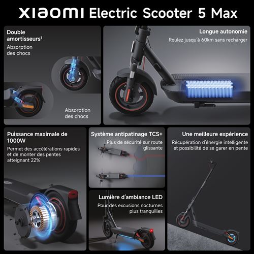 Trottinette électrique Xiaomi Electric Scooter 5 Max – Image 10