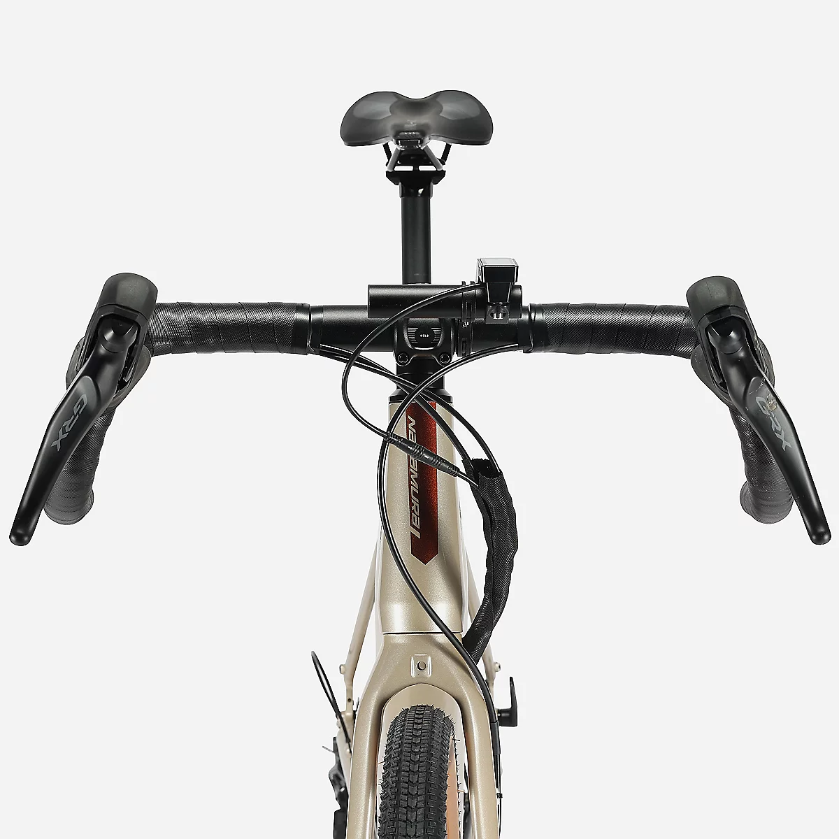 Vélo gravel adulte E-ALLROAD beige – Image 6
