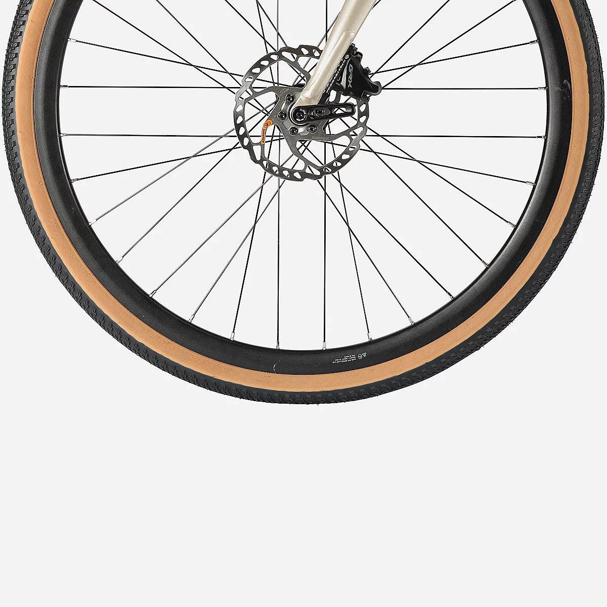 Vélo gravel adulte E-ALLROAD beige – Image 7