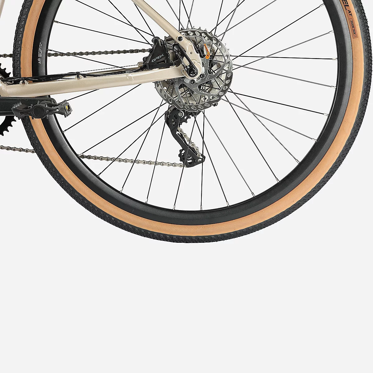 Vélo gravel adulte E-ALLROAD beige – Image 8