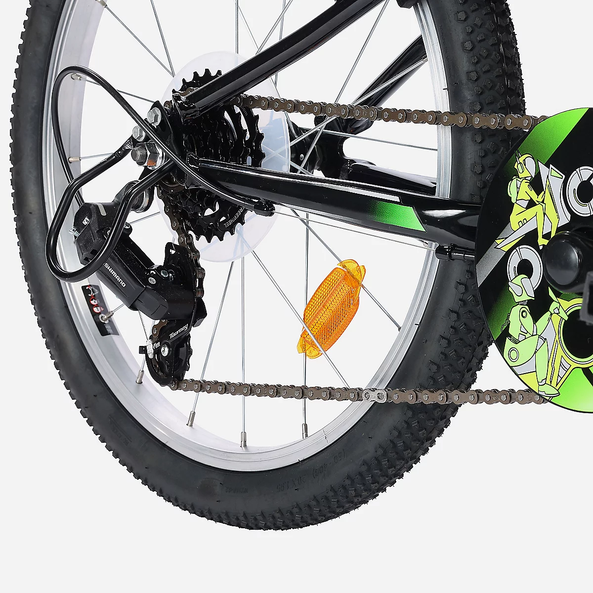 Vélo enfant 20 pouces 5-8 ans Zak Evo Kid Noir et vert – Image 9