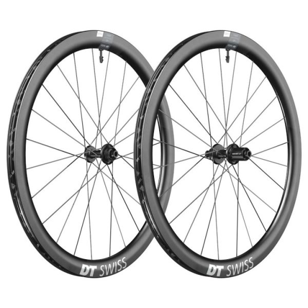 DT Swiss ERC 1400 DICUT 45 Paire de Roues – 28″ | Carbone | Clincher | Centerlock – 12x100mm | 12x142mm – noir