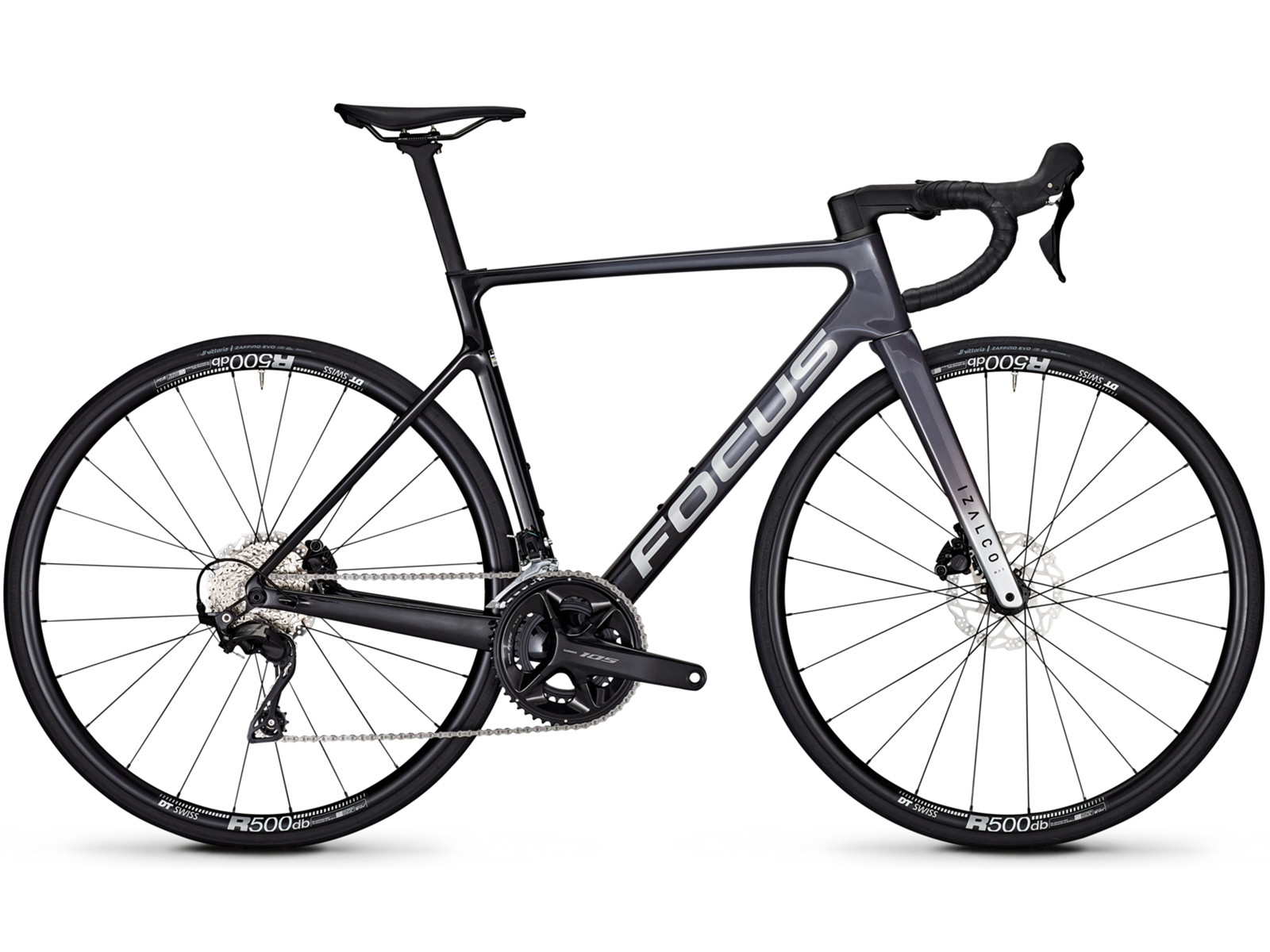 Vélo course carbone Focus Izalco Max 8.7 steelgrey/blackmetallic – 12v 105 mécanique 2026