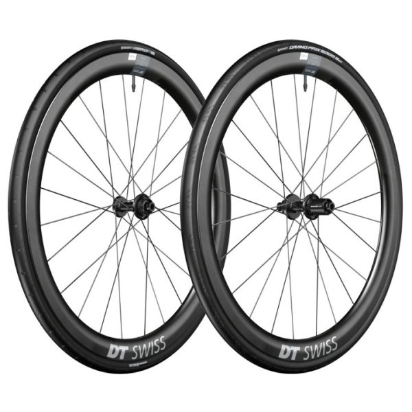 DT Swiss | Continental Système de Roue WTS – Set ERC 1400 DICUT 45 + Pneu Pliable Aero 111 / GP 5000 S – 28″ | 12×100/12x142mm – HG-L / XDR
